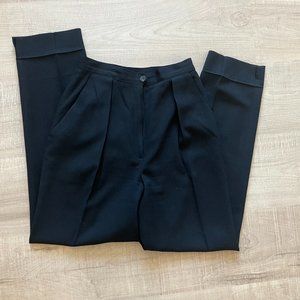 Vintage High Rise Black Slacks